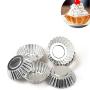 10Pcs Cake Cupcake Egg Custard Baking Cup Mold Round Cup Cake Mold Tool Bakeware Cupcake Egg Tart Mold Baking Pastry Tools