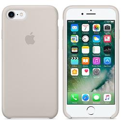 Dawsofl Soft Silicone Case Cover for Apple iPhone 8 (4.7inch) Boxed- Retail Packaging (Stone)