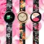 Koreda Compatible Samsung Galaxy Watch Active Bands/Galaxy Watch 42mm/Gear Sport Bands Sets, 20mm Soft Floral Print Sport Watch Strap Replacement Compatible Galaxy Watch Active 40mm R500 (3 Pack#7)