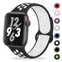TIMTU Compatible with Apple Watch Band 38mm 42mm 40mm 44mm, Soft Silicone Replacement Wristband for Apple Watch Series 4/3/2/1 for Woman and Man