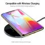 TOZO Wireless Charger Ultra Thin Aviation Aluminum FastCharging Pad for iPhone 11/11 Pro/11 Pro Max/XS MAX/XR/XS/X/8, Galaxy S10/S10 Plus/S10E/Note 10/Note 10 Plus/9/8 [Royal Blue]-NO AC Adapter