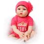 Yesteria Lifelike Reborn Baby Dolls Girl 2 Outfits 22 Inches Silicone Vinyl Newborn Light Pink and Dark Pink
