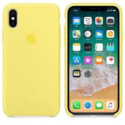 iPhone iPhone XR Liquid Silicone Case Fits iPhone XR (6.1 inch), Gel Rubber Protection Shockproof Cover Case with Soft Microfiber Cloth Lining Cushion (Mellow Yellow)