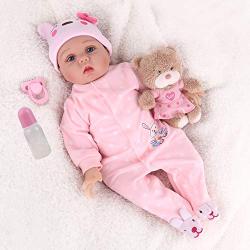 CHAREX Realistic Baby Doll, 22 Inches Real Baby Doll Reborn,Weighted Reborn Newborn Sleeping Doll