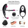 Six Toys for Pleasurebullet Sucking Testicle Rings Silicone Waterproof Rechargeable Penis Rings Vibrating Toy Adult Male Couples Multiple-Modes for Longer Lasting or Stimulator, Tshirt
