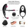Six Toys for Pleasurebullet Sucking Testicle Rings Silicone Waterproof Rechargeable Penis Rings Vibrating Toy Adult Male Couples Multiple-Modes for Longer Lasting or Stimulator, Tshirt