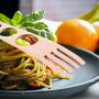 100% Natural Wooden Spaghetti Fork with Measuring Tool - Never cook too much spaghetti by mistake again. Magic and Spirit. Bring back Nature on your Table.