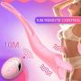 Clitoral Vibrator,Feelingirl 2 in 1 Tongue Vibrator and Vibrating Penis Ring with 10 Powerful Vibration Frequencies.USB Rechargeable Nipple Clitoris Stimulator Adult Oral Sex Toys for Couples and Wome