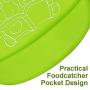 Silicone Baby Bib, Easy to Clean, Dry, Portable and Keep Stains Off, Comfortable and Adjustable Soft Feeding Bibs for Babies or Toddlers (6-72 Months), Set of 3 Colors