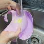 YMCF Waterproof Silicone Baby Bib Light Weight Comfortable Easy Wipe Clean with Crumb Catcher for Infant and Toddler