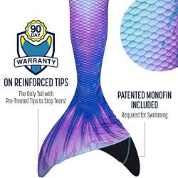 Fin Fun Mermaid Tails for Swimming with Monofin - Kids and Adult Sizes - Limited Edition