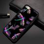 iPhone 7 8 Case with Beautiful Dragonfly Pattern Whimsical Design Bumper Black Soft TPU and PC Protection Anti-Slippery &Fingerprint Case for iPhone 7 8