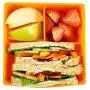The Parent Diary All Silicone Lunch Box Meal Prep Container for Kids or Adults, Kid Friendly Easy to Open Lid (3 Compartment, Orange - 3 Compartments)