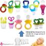 NatureBond Silicone Teat Sac (6 PCS) for Baby Food/Fruit Feeder | BPA Free, Lead Free, Latex Free & Phthalates Free & All Sizes Included