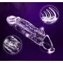 Silicone penile Condom Expander expands Male Chastity Toys Lengthen Cock Sleeves Dick Socks Reusable Condoms Q2