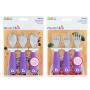 Munchkin Raise Toddler Forks and Spoons 6 Piece, Purple