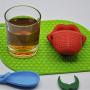 Laz-Tipa - Cute Silicone Monkey Practical Tea Infuser Pure Soft Rubber Loose Tea Leaf Strainer Spice Filter Diffuser For Kitchenware Gadget
