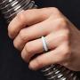 ThunderFit Womens Thin Swivel Rings, 10 Rings / 8 Rings / 4 Rings / 1 Ring - Stackable Silicone Wedding Rings - 2.5mm Wide - 2mm Thick