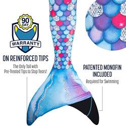 Fin Fun Mermaid Tails for Swimming with Monofin - Kids and Adult Sizes - Limited Edition