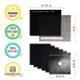 Stove Burner Covers 6 PCs + Oven liner (Grill Mat) + Grill Mesh Mat by KitchenA2Z | Non-stick Premium Heavy Duty |Triple thickness 0.3mm|Reusable|Dishwasher safe|Size adjustable|BPA FREE|FDA approved