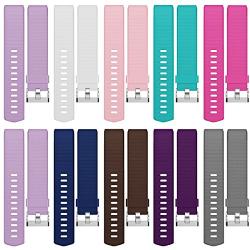 Hanlesi Bands Compatible with Fitbit Charge 2, Soft Silicone Breathable Fashion Sport Strap for Fit bit Charge2 Replacement Original Accessory