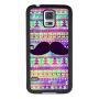 Samsung Galaxy S5 Case with Beard Pattern Whimsical Design Bumper Black Soft TPU and PC Protection Anti-Slippery &Fingerprint Case for Samsung Galaxy S5