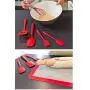 JunbosiKitchenware 6 Piece Set of Silicone Kitchenware Silicone Cooking Shovel Spoon Shell Set Set Kitchen Supplies