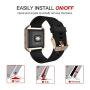 Simpeak for Fitbit Blaze Bands with Frame, Silicone Replacement Band Strap with Frame Case for Fit bit Blaze Smart Fitness Watch, Small/Large