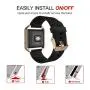 Simpeak for Fitbit Blaze Bands with Frame, Silicone Replacement Band Strap with Frame Case for Fit bit Blaze Smart Fitness Watch, Small/Large