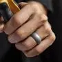 ThunderFit Silicone Rings, 7 Rings / 1 Ring Wedding Bands for Men - 8.7 mm Wide - 2.5mm Thick