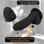 6.89&quot Inch Realistic Dildo, Lifelike Silicone Dildo with Suction Cup Ultra-Soft Flexible Adult Sex Toy for Vaginal G-spot and Anal Play