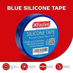 XFasten Silicone Self Fusing Tape 1-Inch x 36-Foot (Blue) Silicone Repair Tape