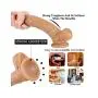 Lovers Double Layered Dildo 8 Inch Hyper Realistic Dual layer Liquid Silicone Mens Penis Cock Dong Anal Sex Toys for Masturbation (Flesh1)