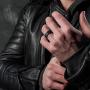 Egnaro Silicone Wedding Ring for Men, Breathable Mens Rubber Wedding Bands, Size 8 9 10 11 12 13, for Crossfit Workout
