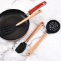 HUShjsd Silicone Kitchenware Set Of Eight, Cooking Shovel Egg Beater Non-stick Kitchen Cooking Spoon Shovel Set，spatulas Silicone Heat Resistant