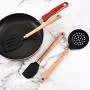 HUShjsd Silicone Kitchenware Set Of Eight, Cooking Shovel Egg Beater Non-stick Kitchen Cooking Spoon Shovel Set，spatulas Silicone Heat Resistant