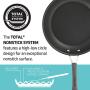 Circulon Radiance Hard-Anodized Nonstick Covered Deep Skillet, 12-Inch, Gray