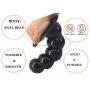 Fully Silicone Waterproof Anall Beads Pleasing Toys XL Dilatador Anaels Plug for Men Women Massaging Wand (Color : Purple)