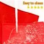 2 Pcs Luck Love Swiss Roll Cake Mat Flexible Baking Tray Jelly Roll Pan Silicone Cookies Mold Bakeware