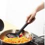 5 Pcs Silicone Kitchenware Set - Cooking Tools Cookware Utensils Kitchen Accessories Non-Stick Heat Resistant Colander Turner Filter Soup Spoon Black