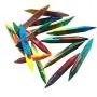 CrayOn 4 Double Tipped, Triangular Silicone Crayon Molds (Makes 32 Recycled Crayons Total)