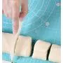 Silicone Kneading Pastry Mat Kitchenware - Reusable Non Stick Pad for Dough Rolling Fondant Pie Pizza Cake Baking Sheet Cooking Tools Blue