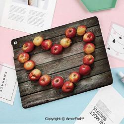 Auto Sleep/Wake Feature Case for Samsung Galaxy Tab S2 9.7 Inch Tablet,T813/T815,Modern,Rustic Style Home Cafe Decor Wooden Kitchen Surface Fresh Image Art Veggies Fruit Decorative,Brown Red