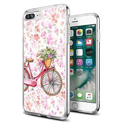 iPhone 7 8 Case,Flexible Soft TPU Cover Shell,Slim Silicone Black Rubber Non-Slip Durable Design Protective Phone Case for iPhone 7 8 -Bicycle