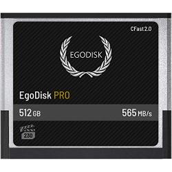EgoDisk PRO 512GB CFast 2.0 Card - (BLACKMAGIC DESIGN URSA MINI 4K ? 4.6K | CANON ? XC10 ? XC15 ? 1DX MARK II ? C200 ? C700 | HASSELBLAD H6D-50C ? H6D-100C | PHANTOM VEO S) - 3 Year Warranty