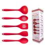 Kitchen Set - 5 Pieces of Silicone Cooking Utensils, Non-Stick and Heat-Resistant Shovel Spoon Set, Food Grade Silicone Kitchenware, 5 piece set