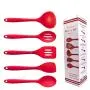 Kitchen Set - 5 Pieces of Silicone Cooking Utensils, Non-Stick and Heat-Resistant Shovel Spoon Set, Food Grade Silicone Kitchenware, 5 piece set