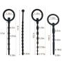 Bantie 8 PCS Silicone Urethral Sounds Penis Plug Multi Beads Urethral Dilator Sounding Plugs for Beginner-Advanced Player Sex Toy