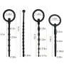 Bantie 8 PCS Silicone Urethral Sounds Penis Plug Multi Beads Urethral Dilator Sounding Plugs for Beginner-Advanced Player Sex Toy