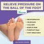 Metatarsal Foot Pads for Pain Relief - 2 Pairs Soft Gel Reusable Breathable Sleeve Pads, Foot Cushions, Forefoot Cushioning Shoe Supports for Women and Men